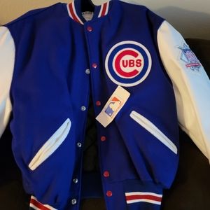 Chicago Cubs Wool Letterman Varsity Bomber jacket